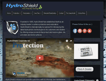 Tablet Screenshot of hydroshield.com